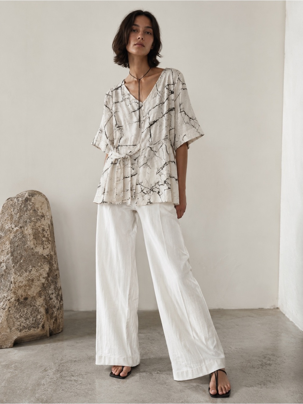NICHE NILGUN DERMAN LAGENLOOK STYLE BLOUSE TUNIC TOP SZ S
